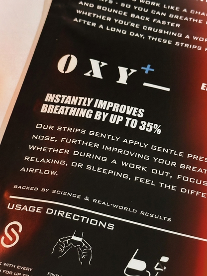 OXY PLUS NASAL STRIPS